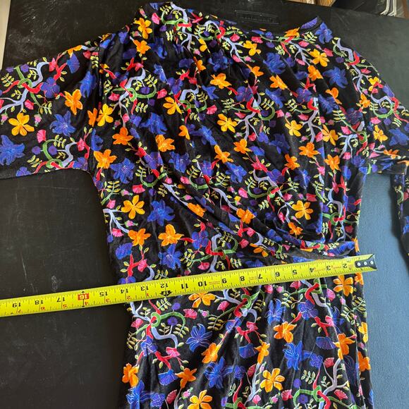 Vibrant Modern Statement: Zara Trafaluc Floral Ruched Mini Dress - Picture 13 of 13